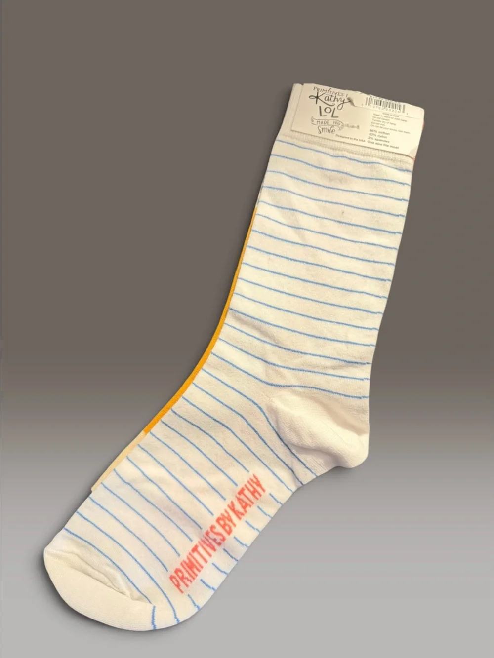 Primitives by Kathy LOL No. 1 Teacher Novelty Socks NWT